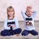Дитяча піжама для дітей з 2 предметів "Сонний ведмедик"